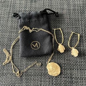 Mejuri Earrings & Necklace - Gold Vermeil